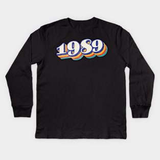 1989 Birthday Year Kids Long Sleeve T-Shirt